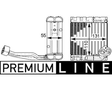 Výparník, klimatizace MAHLE ORIGINAL AE 115 000P