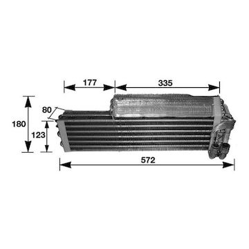 Výparník, klimatizace MAHLE ORIGINAL AE 37 000S