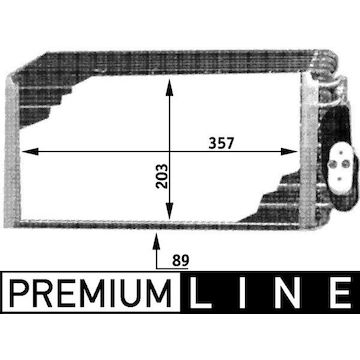 Výparník, klimatizace MAHLE ORIGINAL AE 42 000P