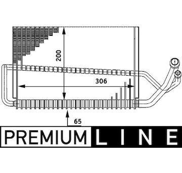 Výparník, klimatizace MAHLE ORIGINAL AE 56 000P