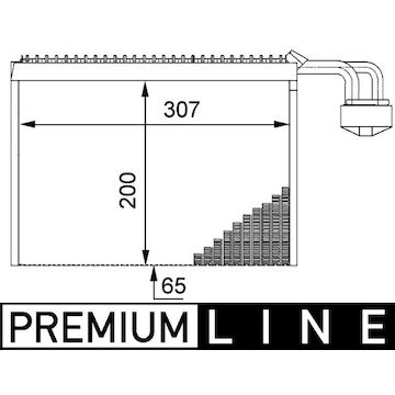 Výparník, klimatizace MAHLE ORIGINAL AE 63 000P