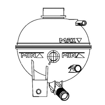 Vyrovnávací nádoba, chladivo MAHLE ORIGINAL CRT 12 000S