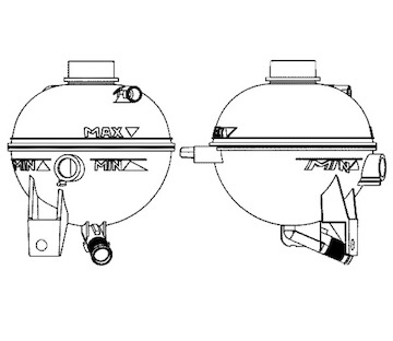 Vyrovnávací nádoba, chladivo MAHLE ORIGINAL CRT 13 000S