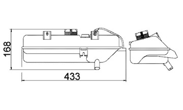Vyrovnávací nádoba, chladivo MAHLE ORIGINAL CRT 16 000S