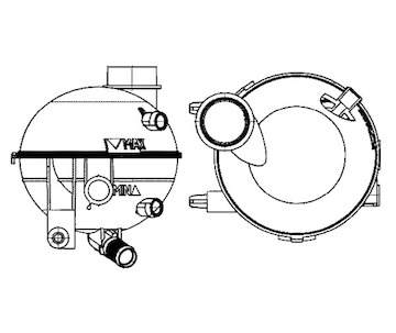 Vyrovnávací nádoba, chladivo MAHLE ORIGINAL CRT 18 000S