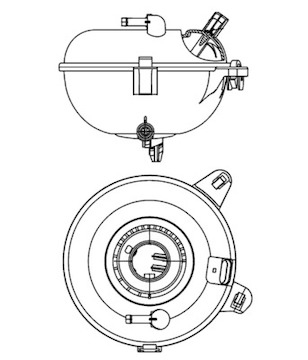 Vyrovnávací nádoba, chladivo MAHLE ORIGINAL CRT 21 000S