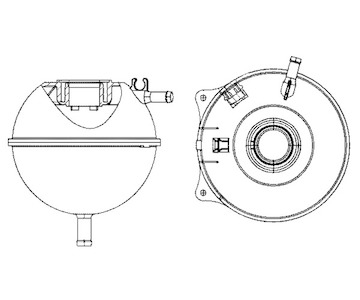 Vyrovnávací nádoba, chladivo MAHLE ORIGINAL CRT 23 000S