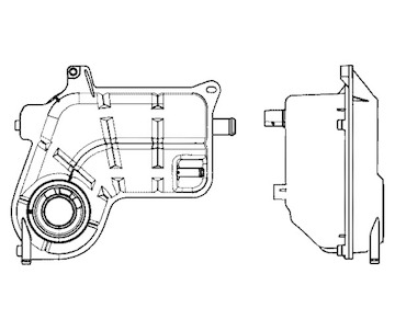 Vyrovnávací nádoba, chladivo MAHLE ORIGINAL CRT 25 000S