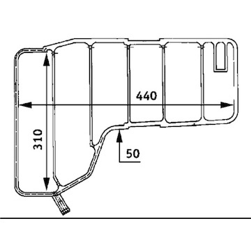 Vyrovnávací nádoba, chladivo MAHLE ORIGINAL CRT 38 000S