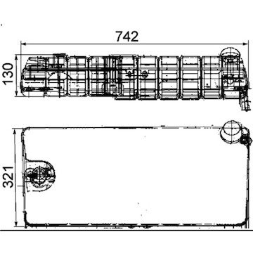 Vyrovnávací nádoba, chladivo MAHLE ORIGINAL CRT 41 000S