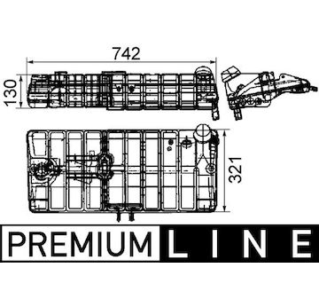 Vyrovnávací nádoba, chladivo MAHLE ORIGINAL CRT 48 000P