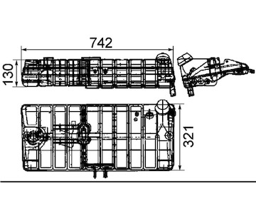 Vyrovnávací nádoba, chladivo MAHLE ORIGINAL CRT 48 000S