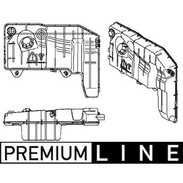 Vyrovnávací nádoba, chladivo MAHLE ORIGINAL CRT 77 000P