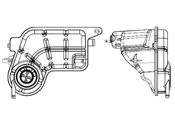 Vyrovnávací nádoba, chladivo MAHLE ORIGINAL CRT 81 001S