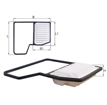 Vzduchový filtr MAHLE ORIGINAL LX 5859