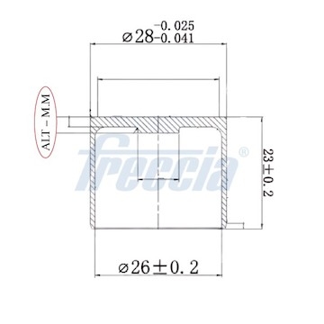 Zdvihátko ventilu FRECCIA PI 03-117