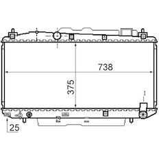 Chladič, chlazení motoru MAHLE ORIGINAL CR 1166 000S