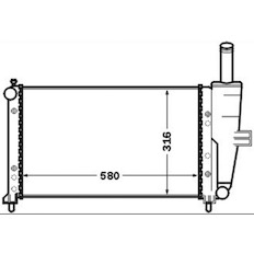 Chladič, chlazení motoru MAHLE ORIGINAL CR 1443 000S