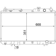 Chladič, chlazení motoru MAHLE ORIGINAL CR 1457 000S