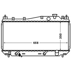 Chladič, chlazení motoru MAHLE ORIGINAL CR 1458 000S