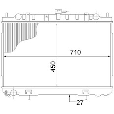 Chladič, chlazení motoru MAHLE ORIGINAL CR 1491 000S