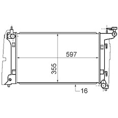 Chladič, chlazení motoru MAHLE ORIGINAL CR 1527 000S