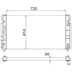 Chladič, chlazení motoru MAHLE ORIGINAL CR 1533 000S