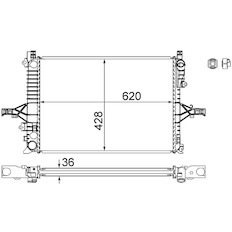 Chladič, chlazení motoru MAHLE ORIGINAL CR 1546 000S