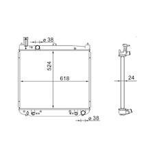 Chladič, chlazení motoru MAHLE ORIGINAL CR 1577 000S