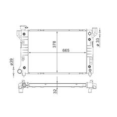 Chladič, chlazení motoru MAHLE ORIGINAL CR 1579 000S