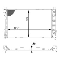 Chladič, chlazení motoru MAHLE ORIGINAL CR 1604 000S