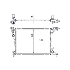 Chladič, chlazení motoru MAHLE ORIGINAL CR 1663 000S