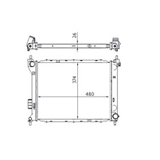 Chladič, chlazení motoru MAHLE ORIGINAL CR 1695 000S