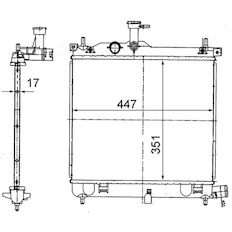 Chladič, chlazení motoru MAHLE ORIGINAL CR 1854 000S