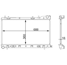 Chladič, chlazení motoru MAHLE ORIGINAL CR 2165 000S