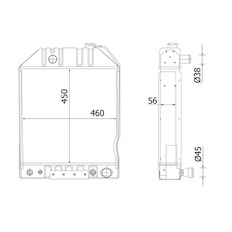 Chladič, chlazení motoru MAHLE ORIGINAL CR 2283 000S