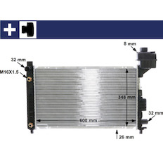 Chladič, chlazení motoru MAHLE ORIGINAL CR 323 000S