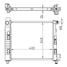 Chladič, chlazení motoru MAHLE ORIGINAL CR 325 000S