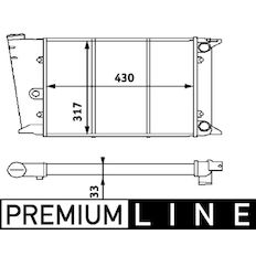 Chladič, chlazení motoru MAHLE ORIGINAL CR 420 000P