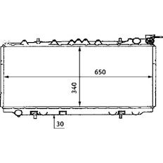 Chladič, chlazení motoru MAHLE ORIGINAL CR 435 000S