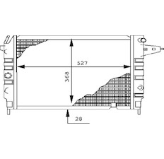 Chladič, chlazení motoru MAHLE ORIGINAL CR 437 000S