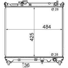 Chladič, chlazení motoru MAHLE ORIGINAL CR 466 000S