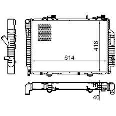 Chladič, chlazení motoru MAHLE ORIGINAL CR 485 000S