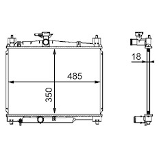 Chladič, chlazení motoru MAHLE ORIGINAL CR 539 000S