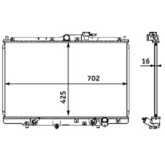 Chladič, chlazení motoru MAHLE ORIGINAL CR 547 000S