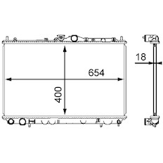 Chladič, chlazení motoru MAHLE ORIGINAL CR 549 000S