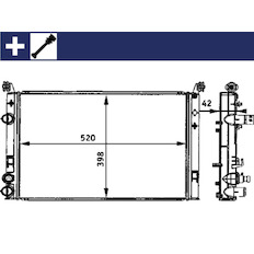 Chladič, chlazení motoru MAHLE ORIGINAL CR 645 000S