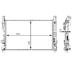 Chladič, chlazení motoru MAHLE ORIGINAL CR 661 000S