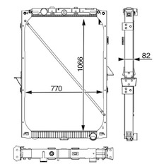 Chladič, chlazení motoru MAHLE ORIGINAL CR 819 001P