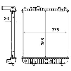 Chladič, chlazení motoru MAHLE ORIGINAL CR 836 000S